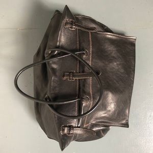 large, unisex Henry Cuir leather bag